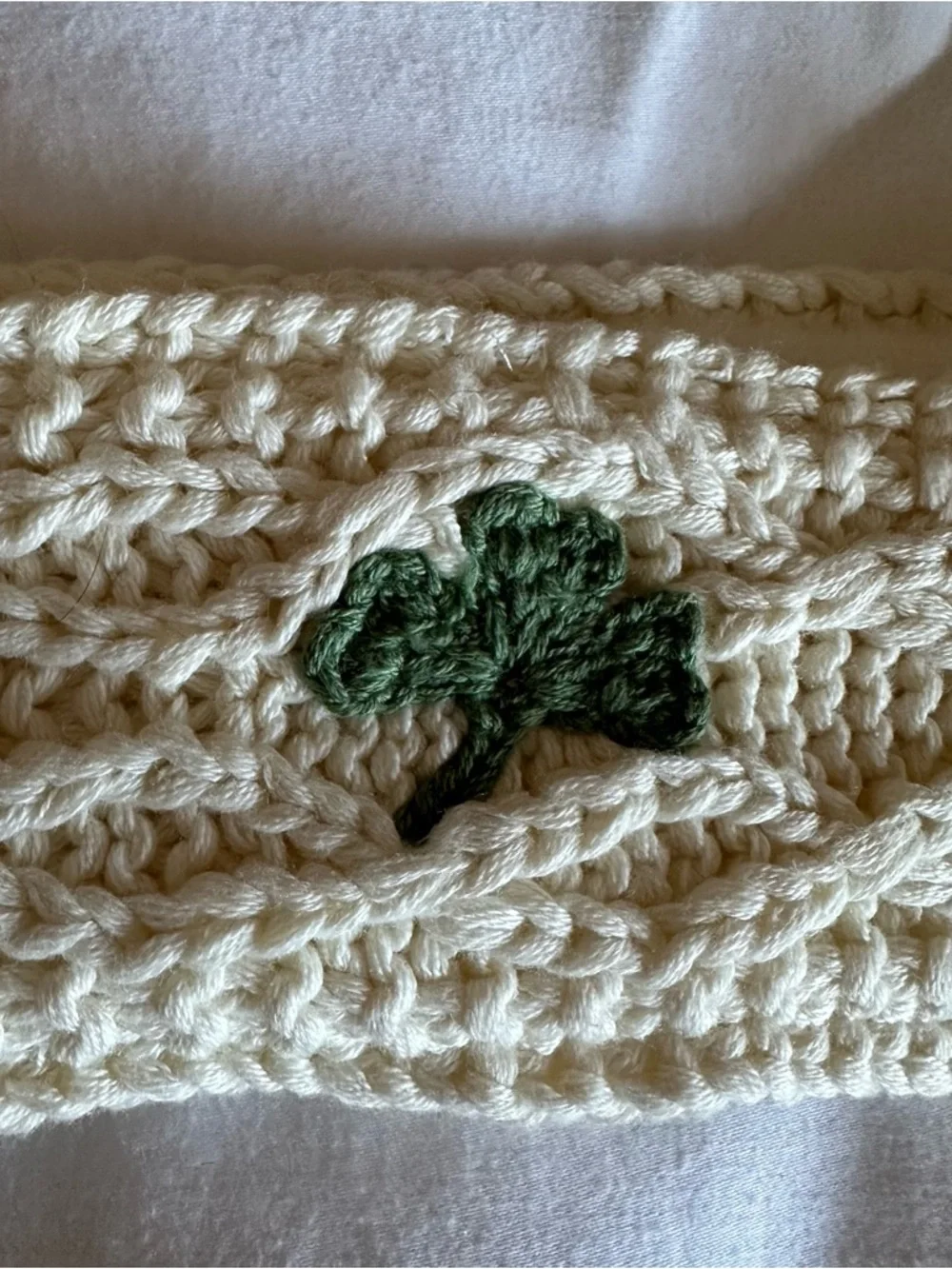 Cream Knit Ear Warmer Headband